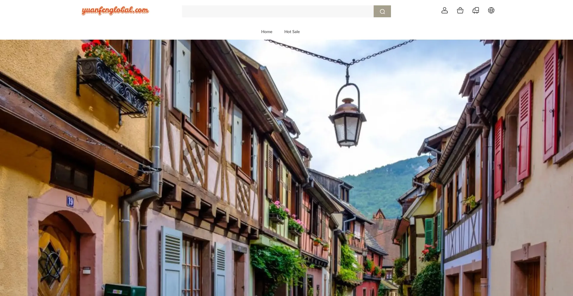 Website screenshot of Yuanfenglobal.com