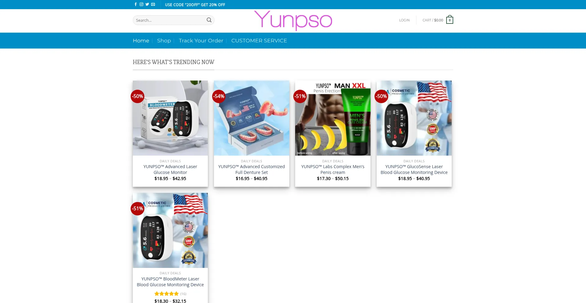 Website screenshot of Yunpso.net