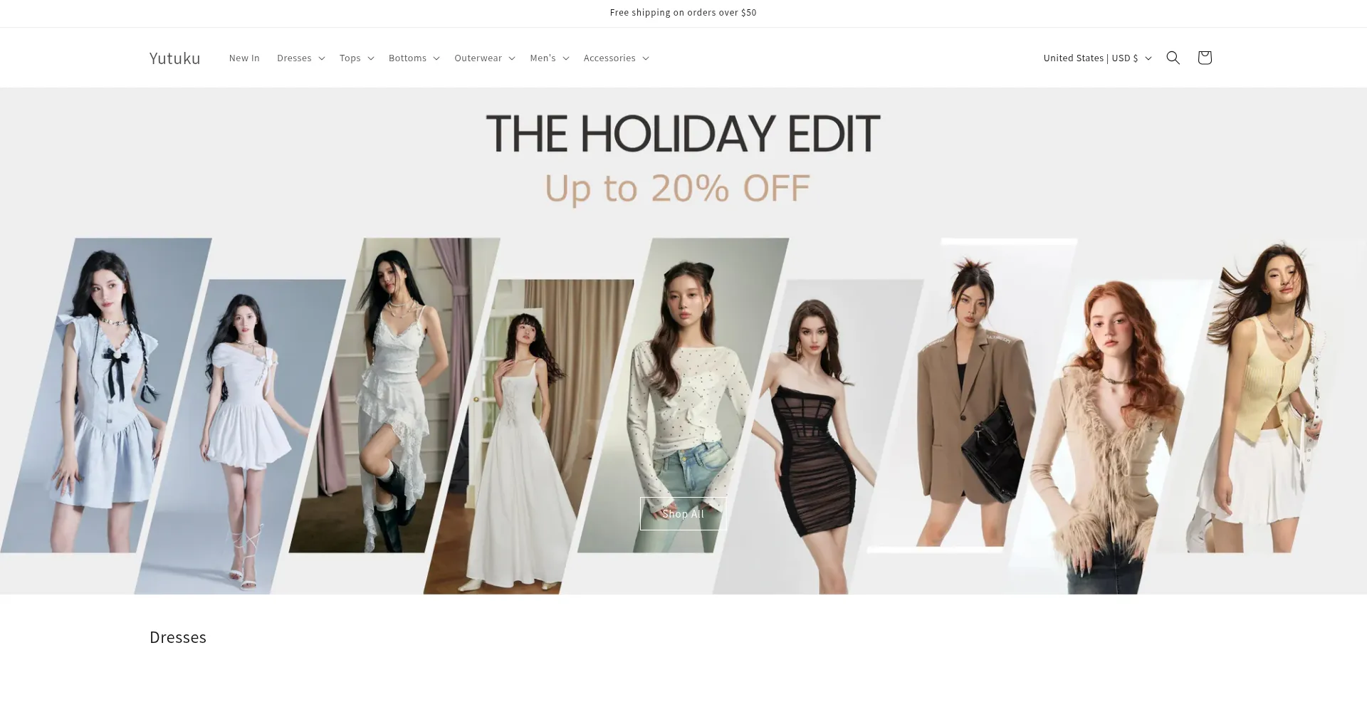 Website screenshot of Yutuku.com