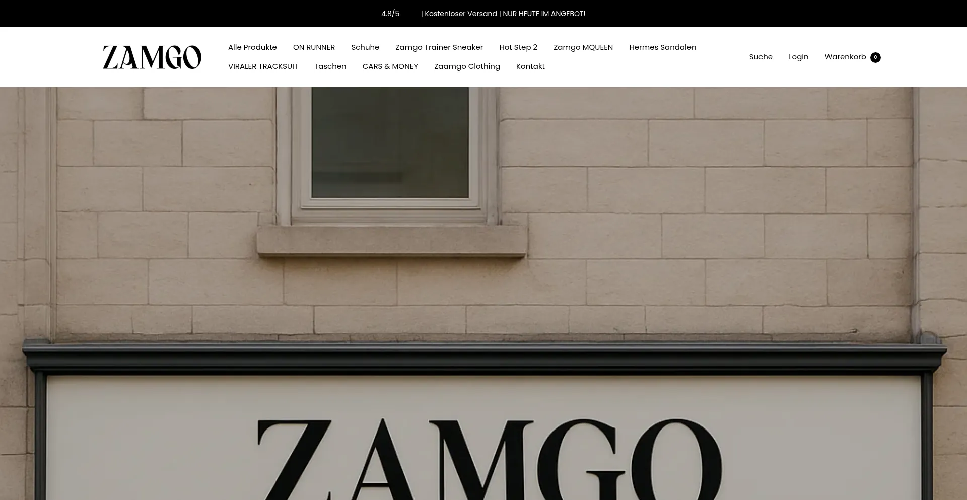 Website screenshot of Zaamgo.de