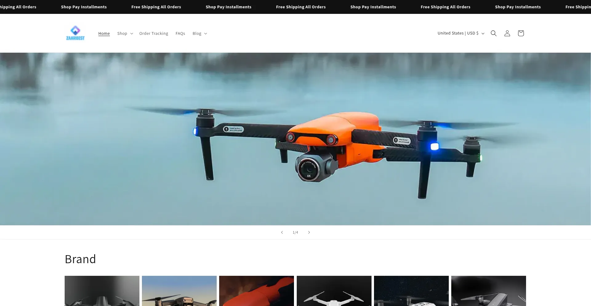 Website screenshot of Zaaribest.com