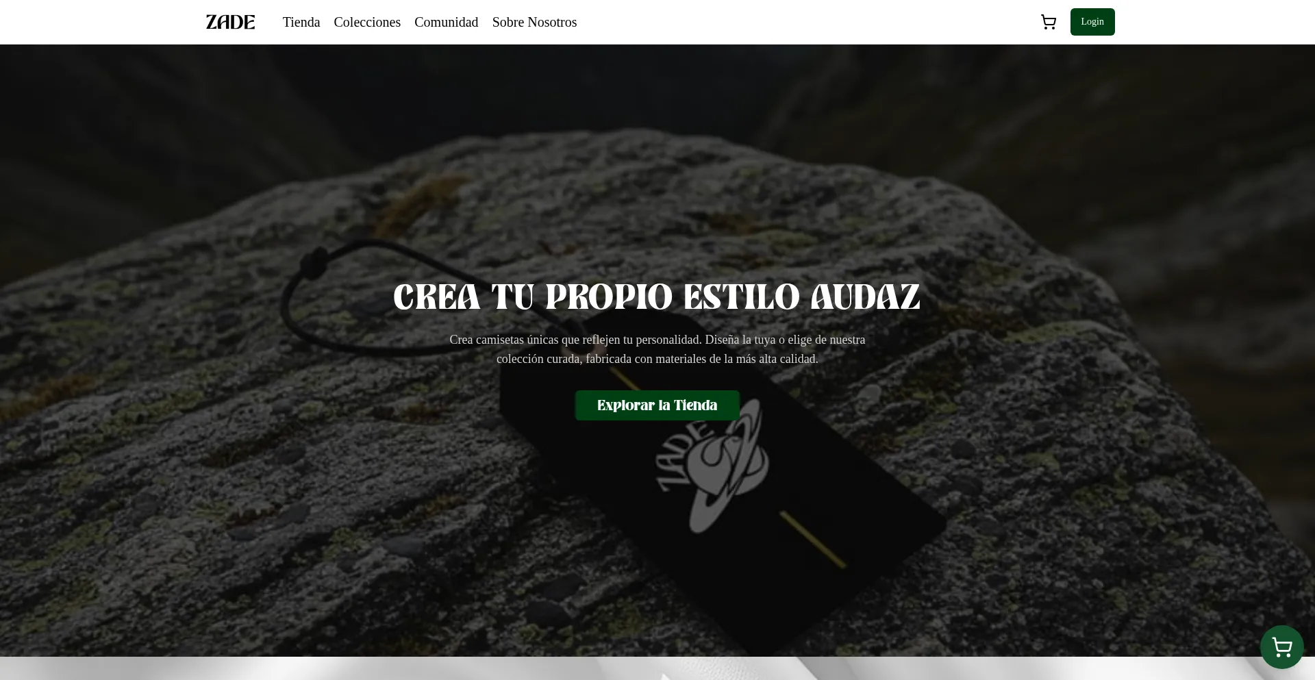 Website screenshot of Zadesv.shop