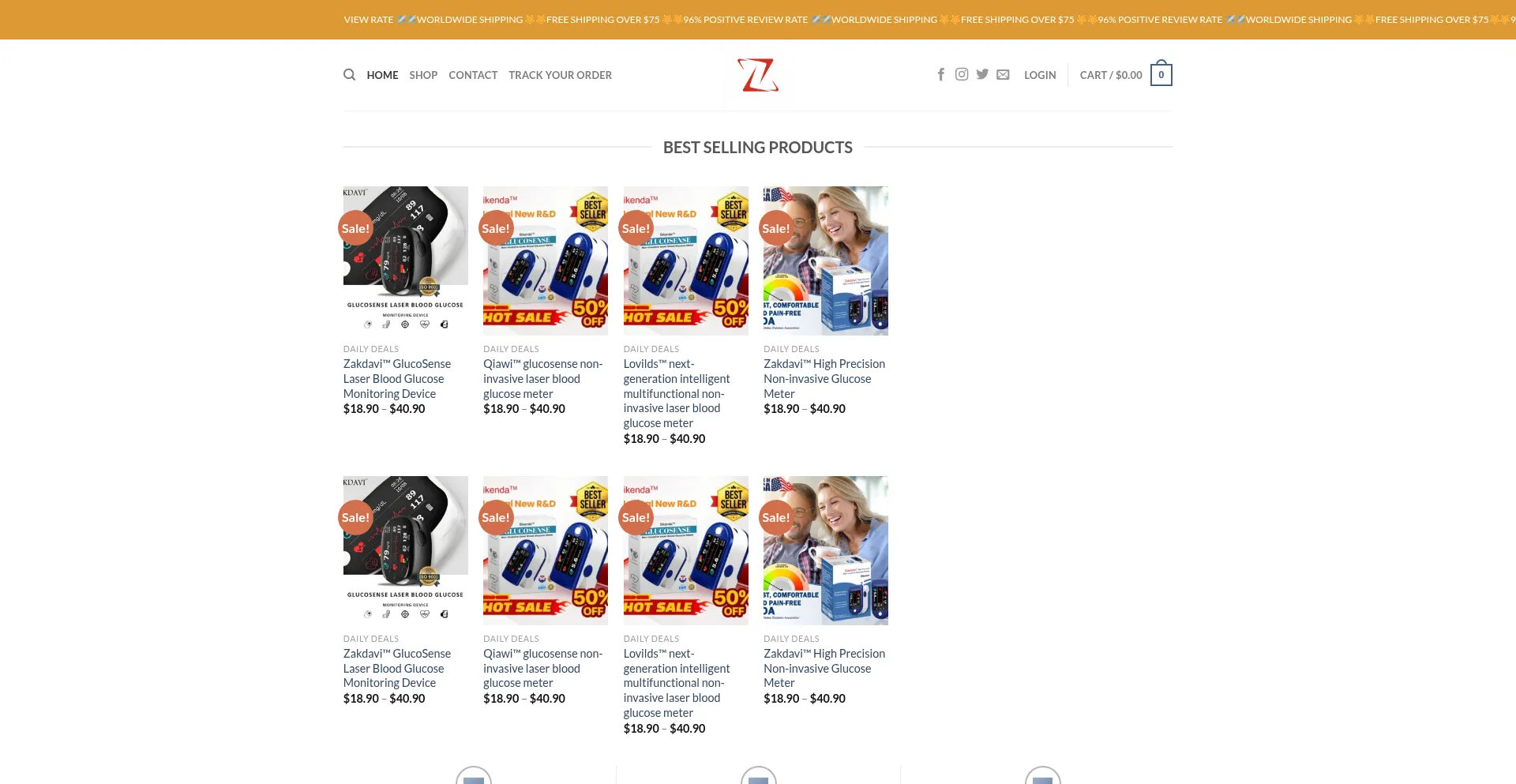 Website screenshot of Zakdavi.com