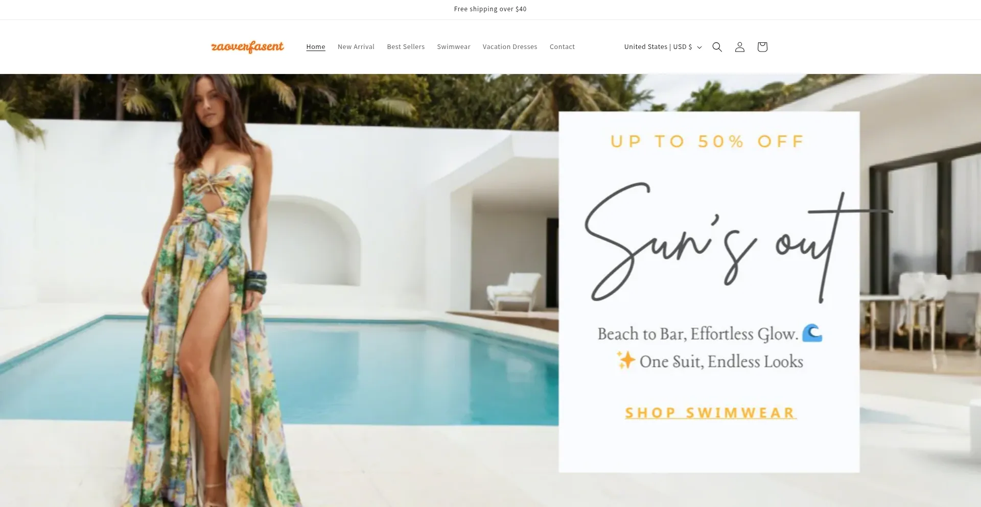 Website screenshot of Zaoverfasent.shop
