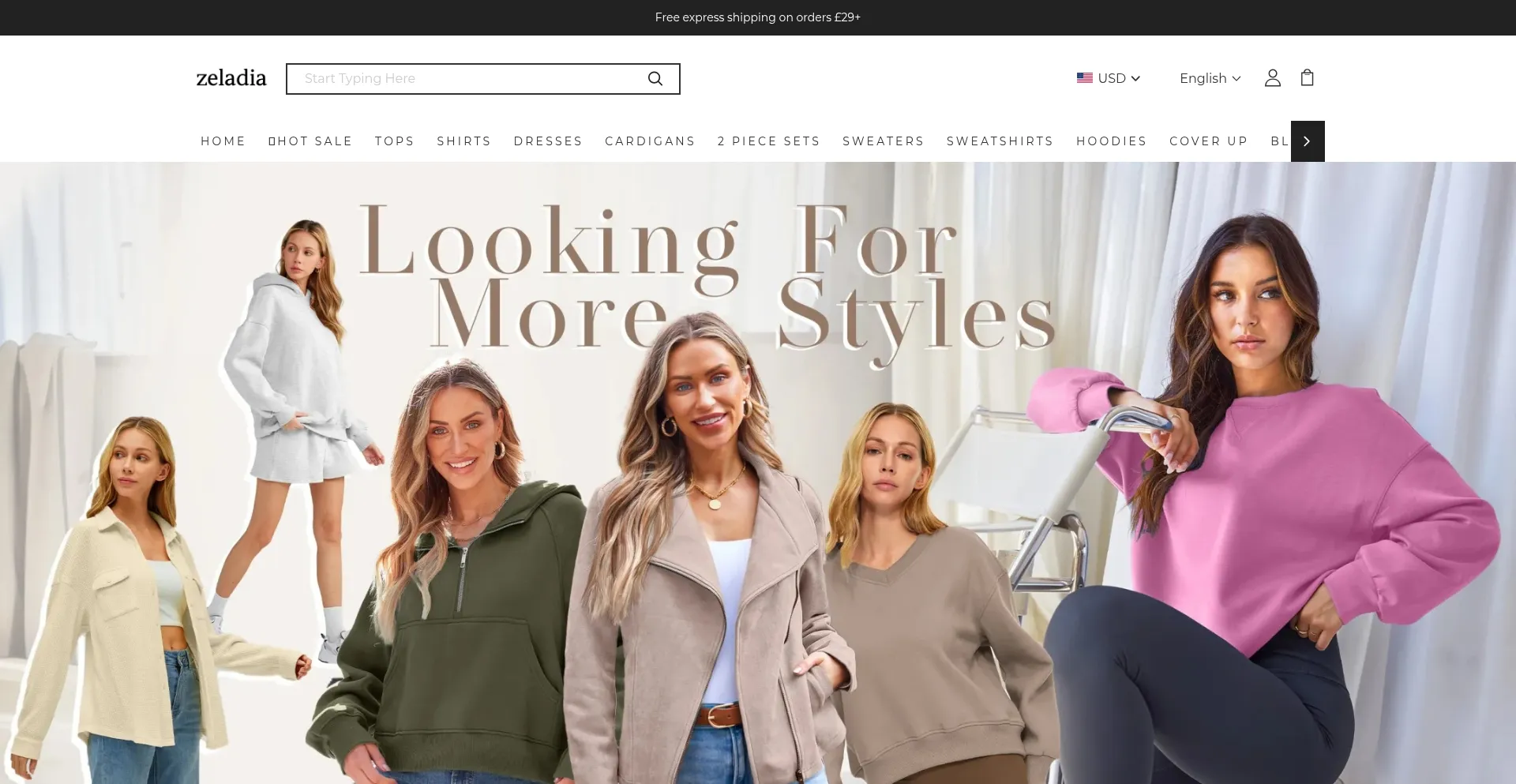 Website screenshot of Zeladia.com