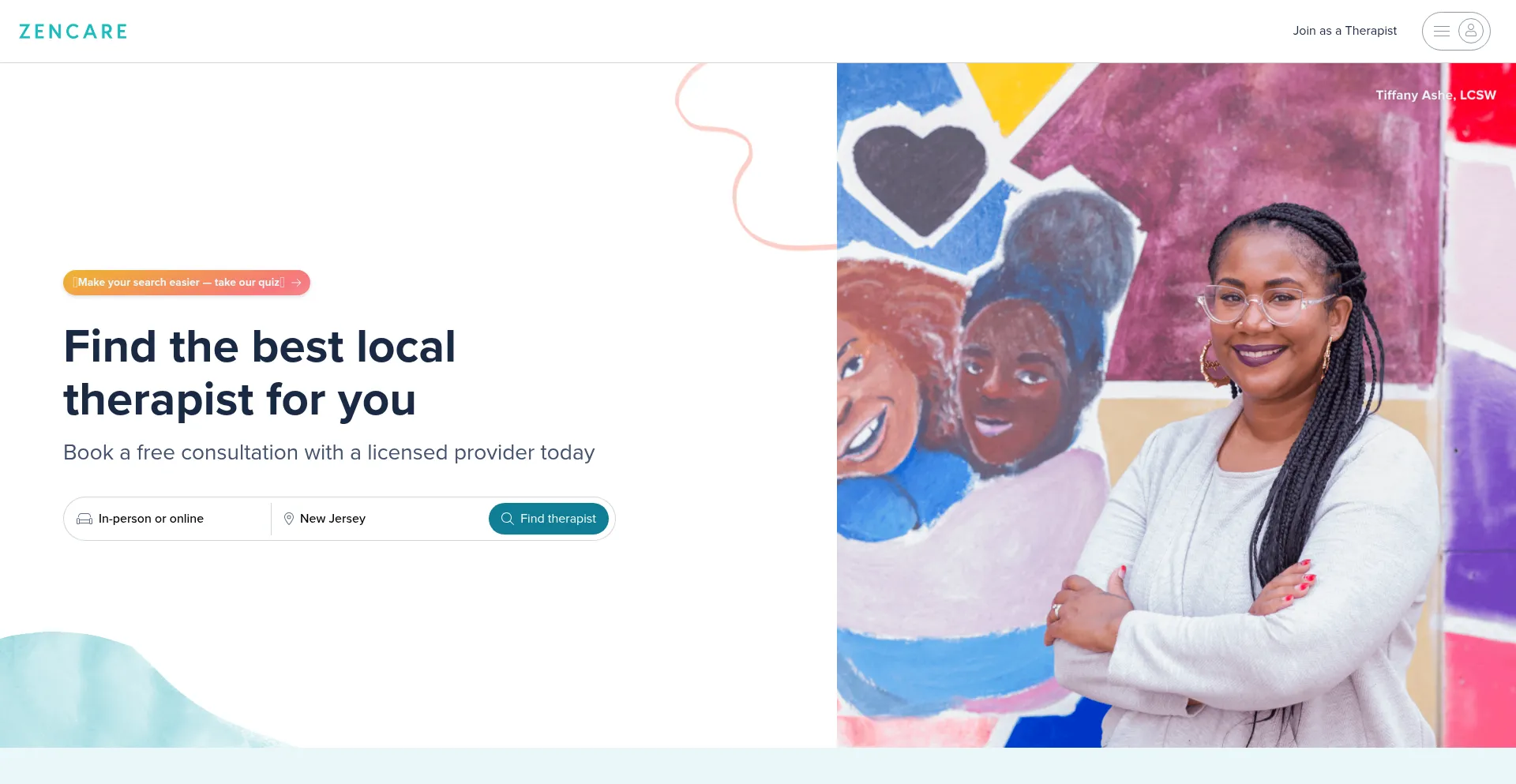 Zencare.co Screenshot