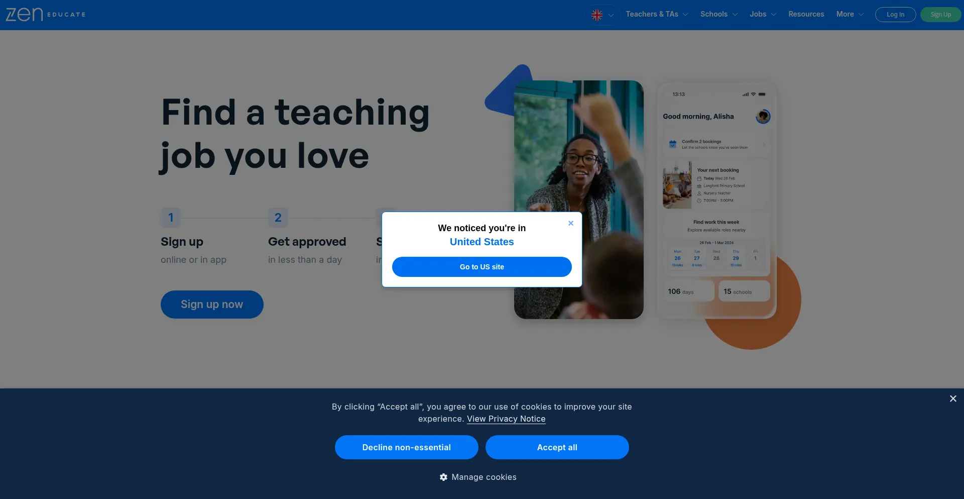 Zeneducate.com Screenshot