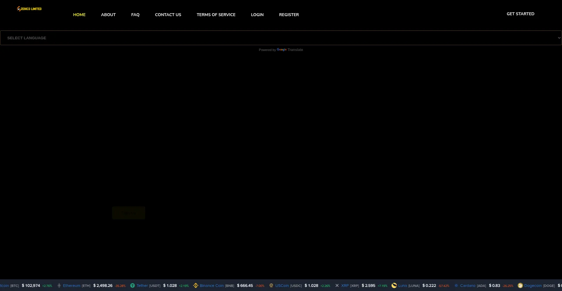 Website screenshot of Zenicoltd.org