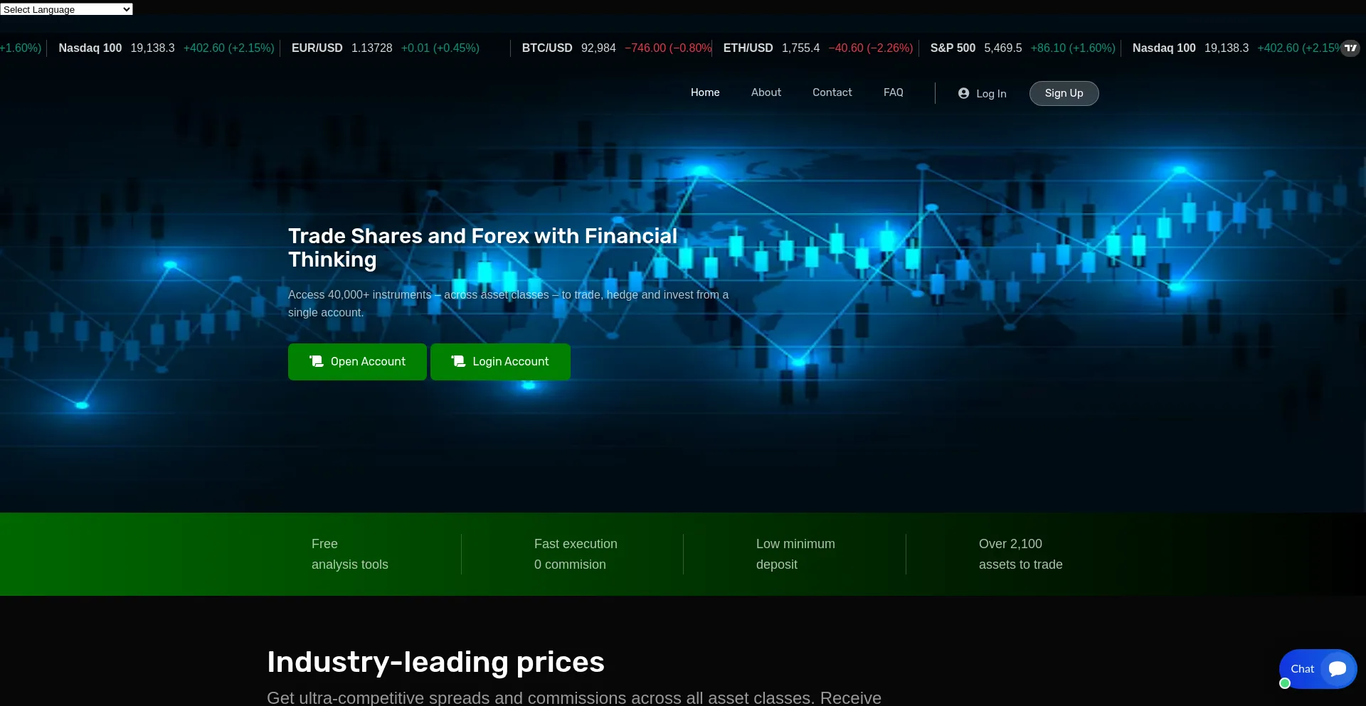 Website screenshot of Zenixfinancialexperts.com