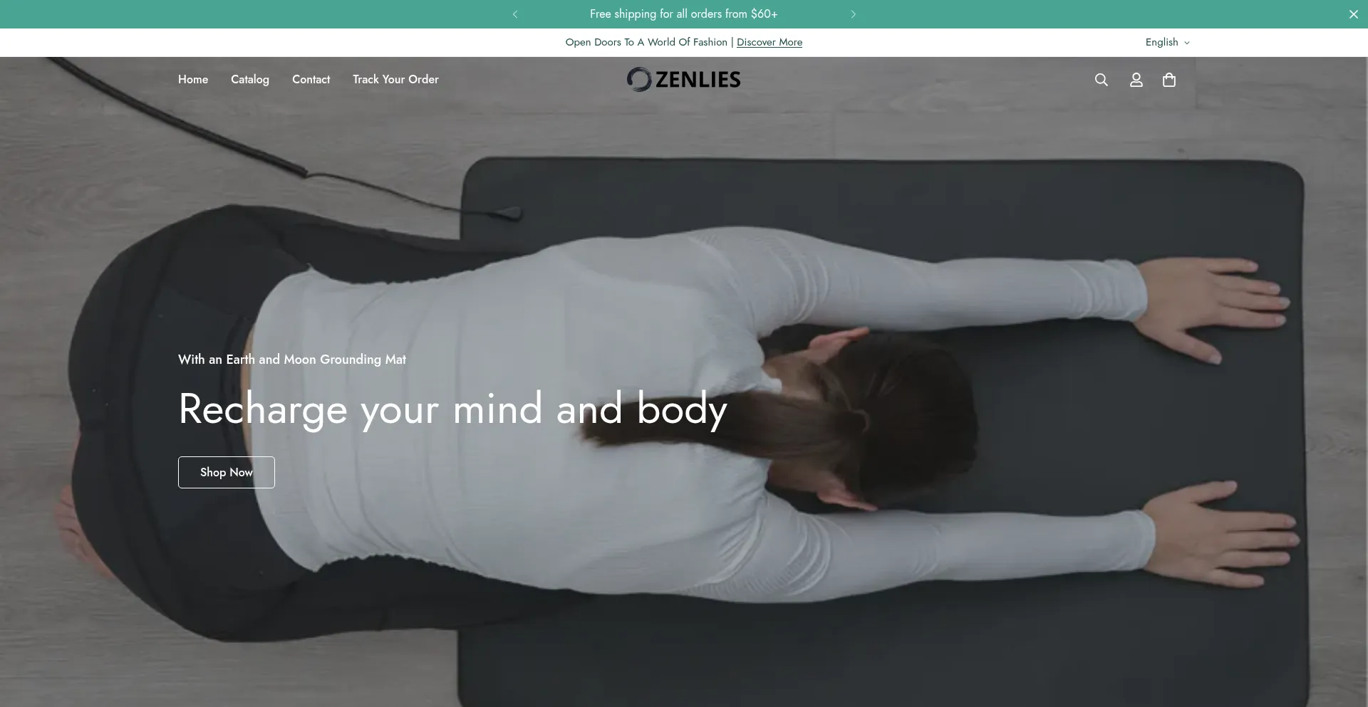 Website screenshot of Zenlies.com
