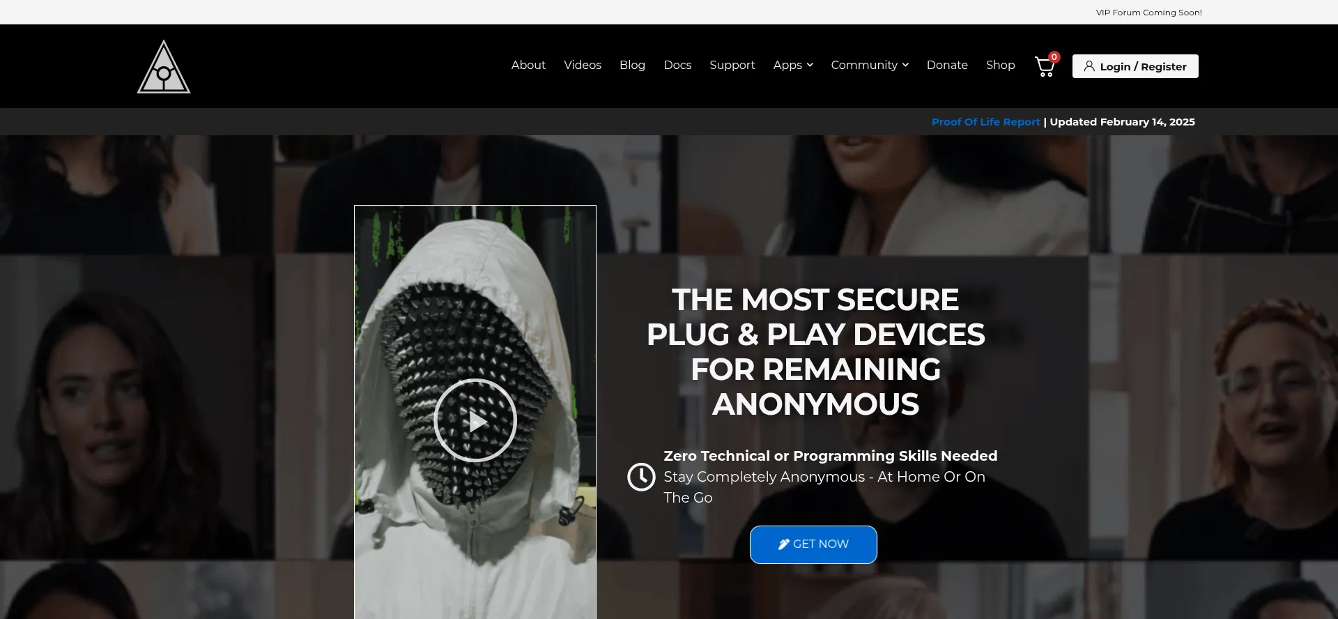 Zerotrace.org Screenshot