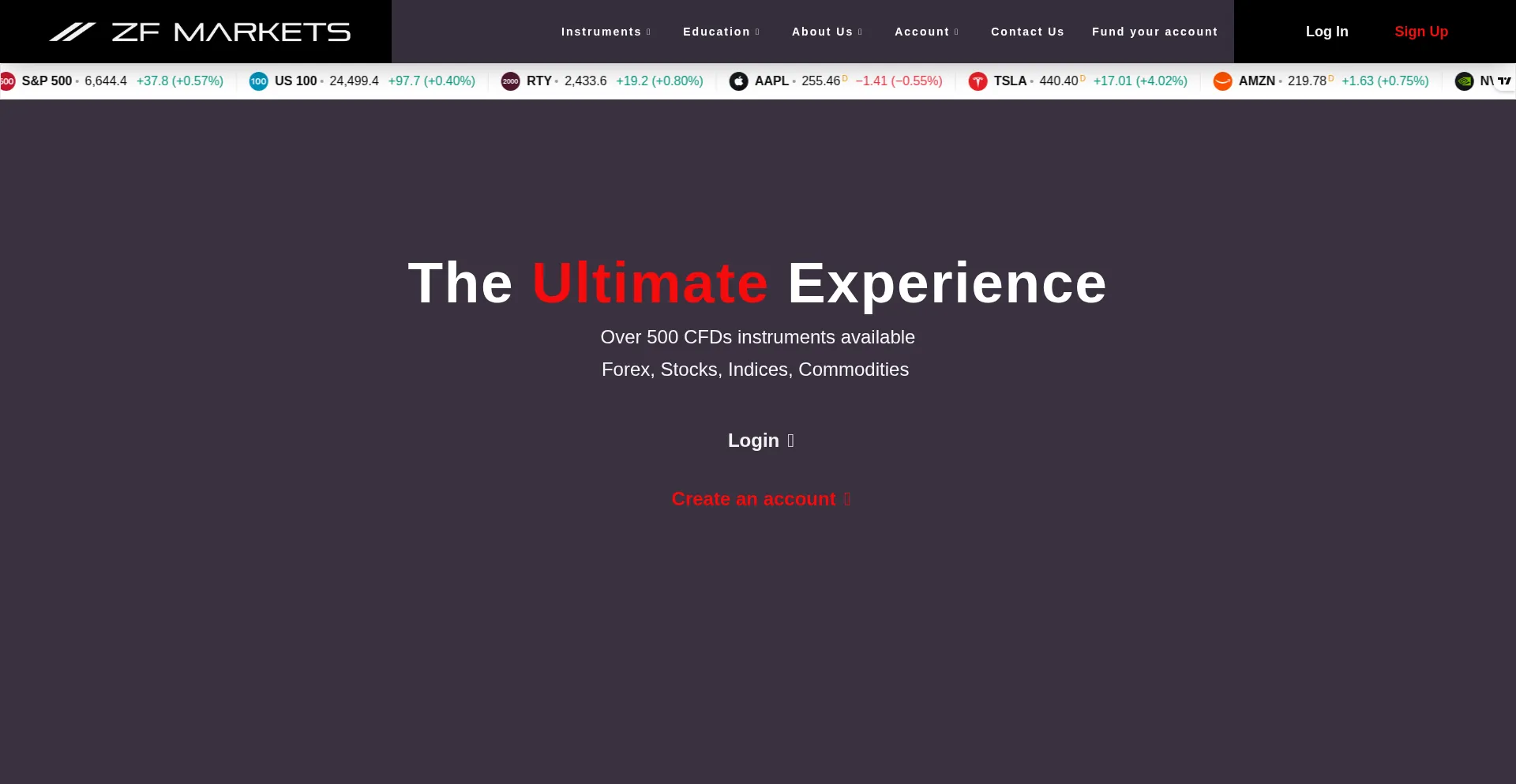 Zfmarkets.com Screenshot