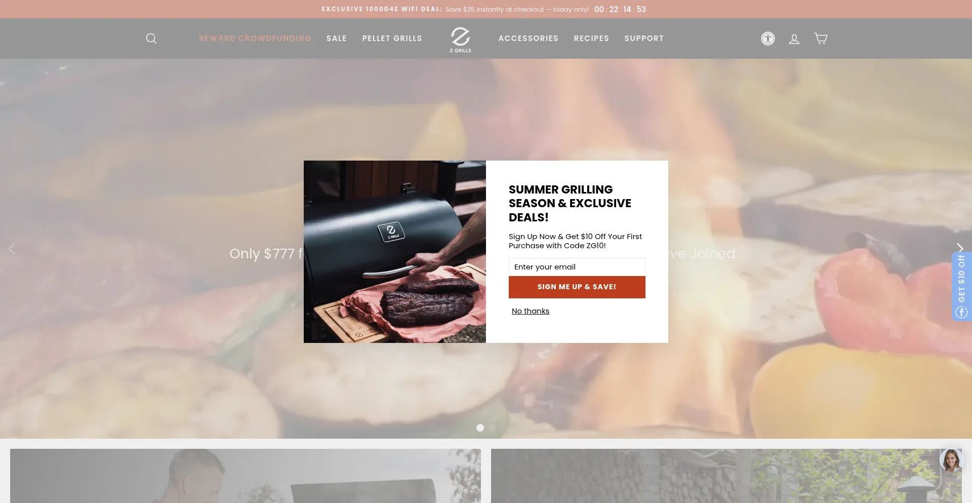 Zgrills.com Screenshot