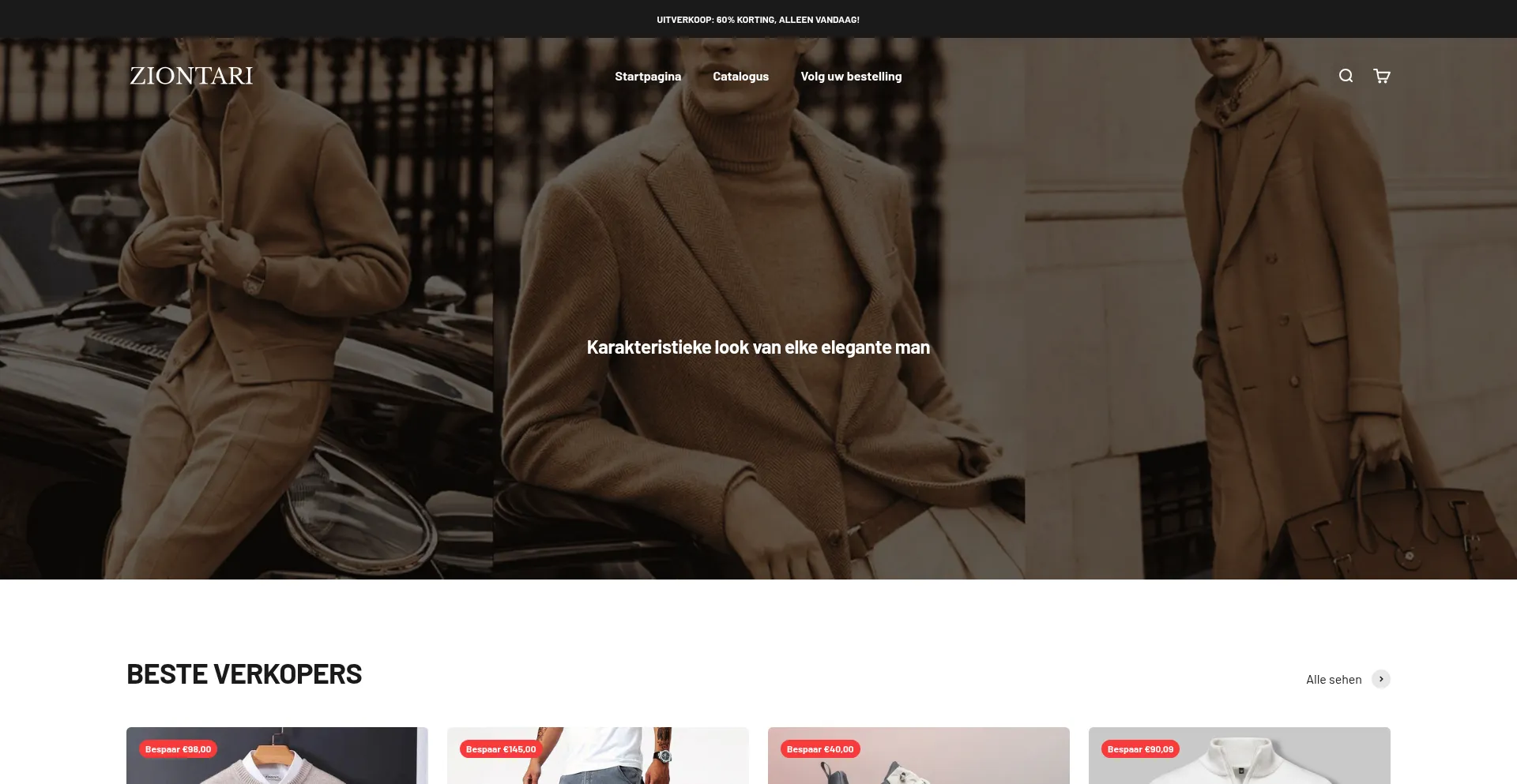 Website screenshot of Ziontari.com