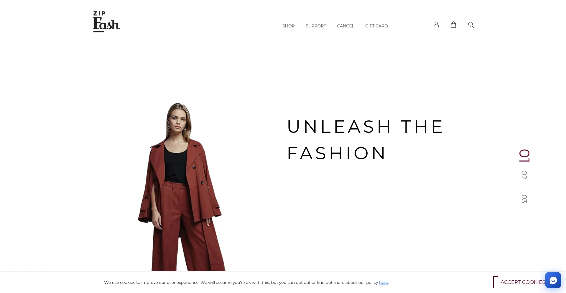 Zipfash.com Screenshot
