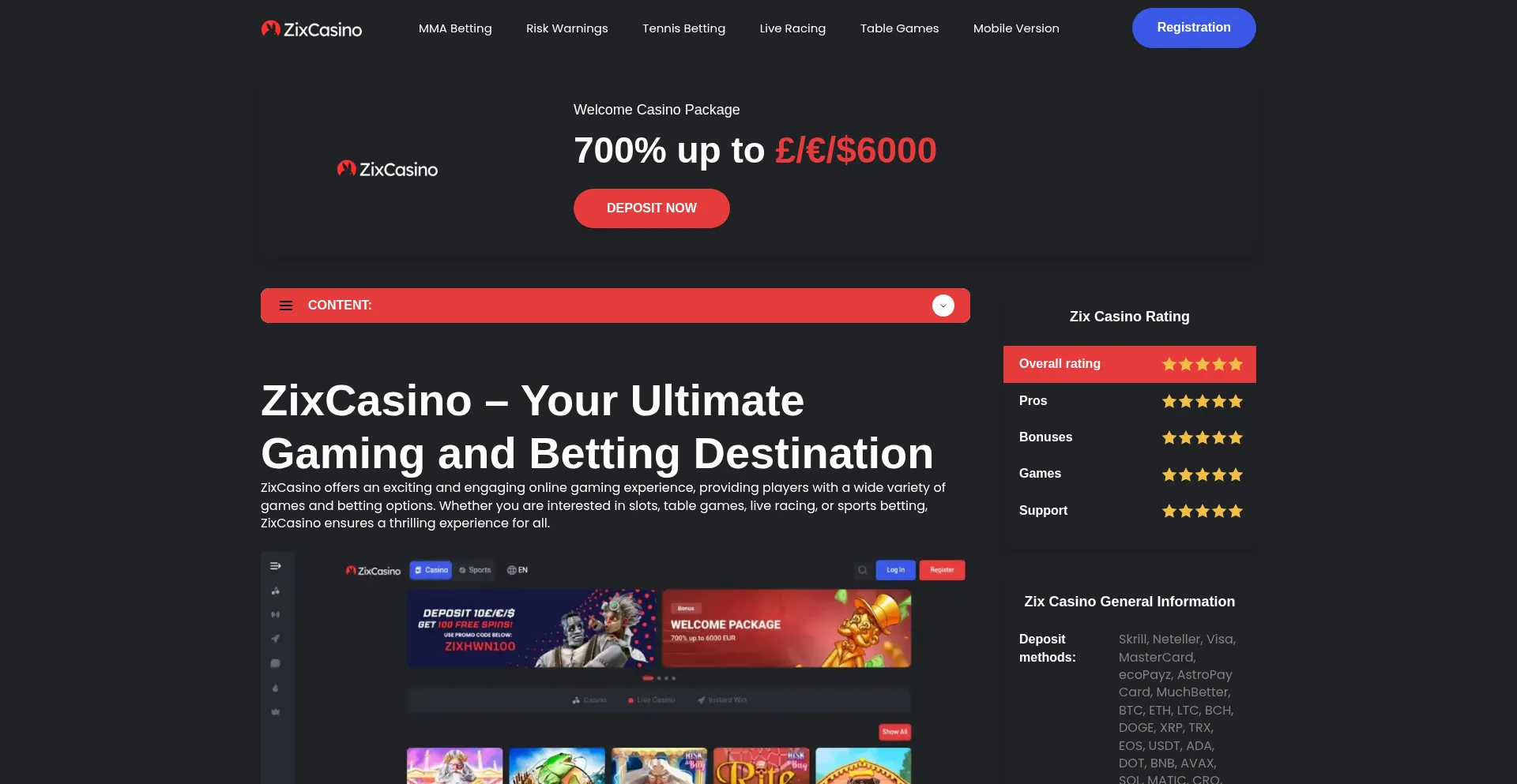 Zix-casino.com