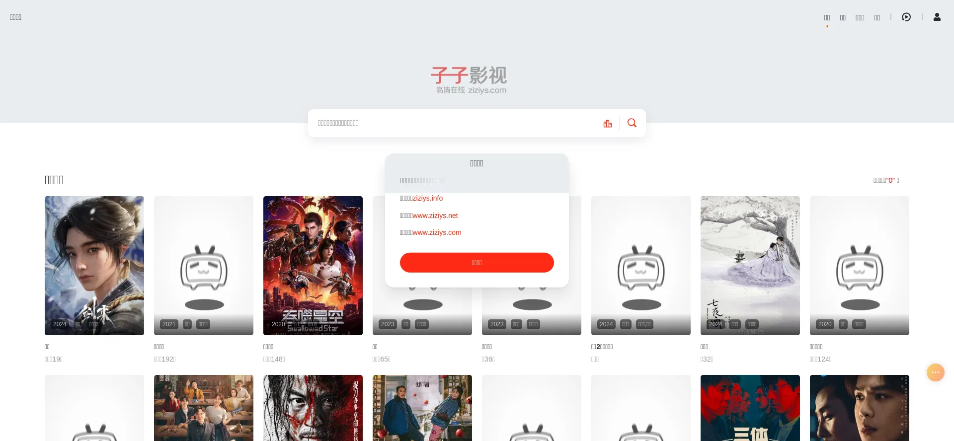 Website screenshot of Ziziys.com