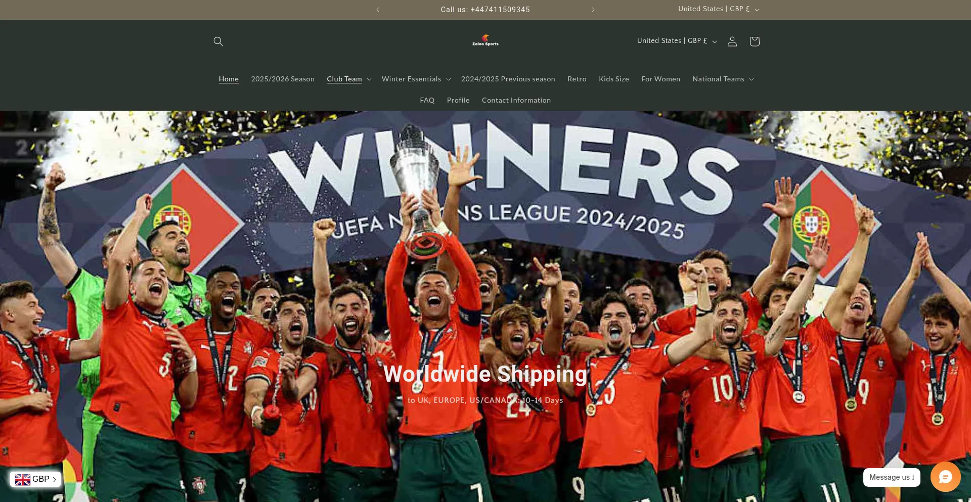 Zoloosportsltd.com Screenshot