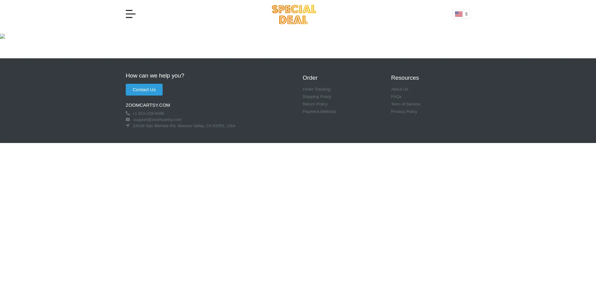 Zoomcartsy.com Screenshot