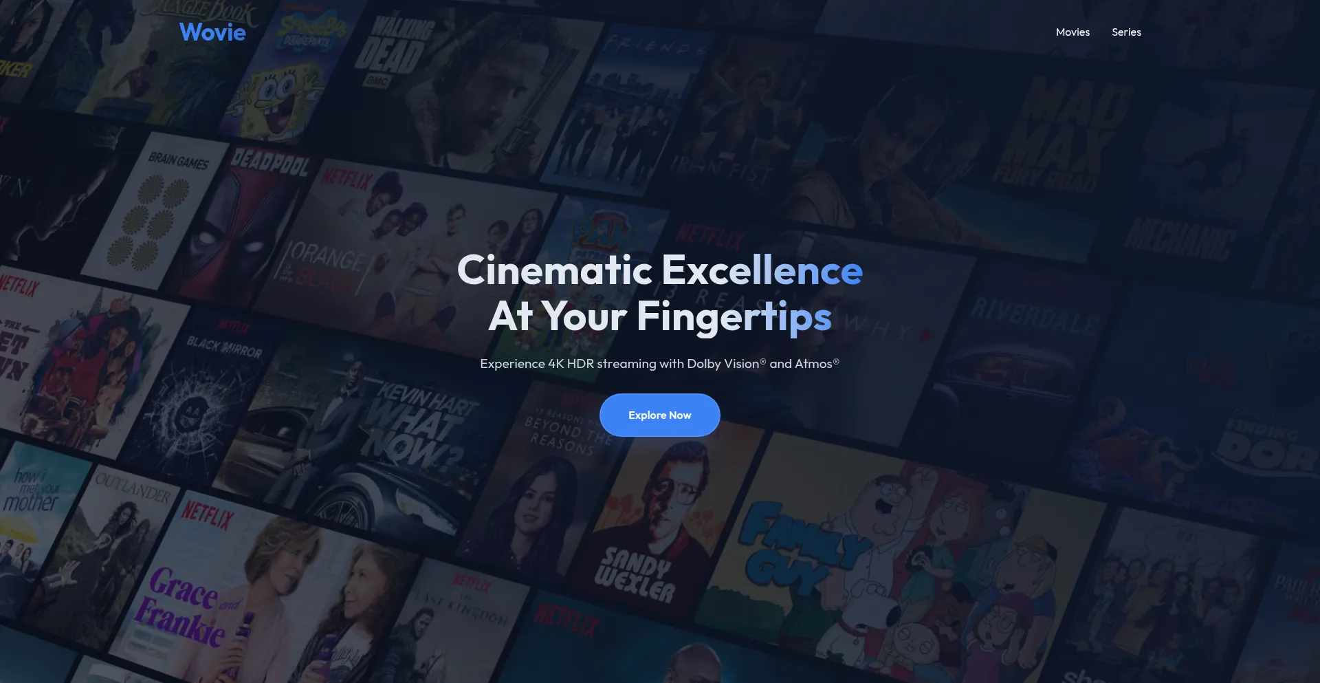 Website screenshot of Zovie.fun