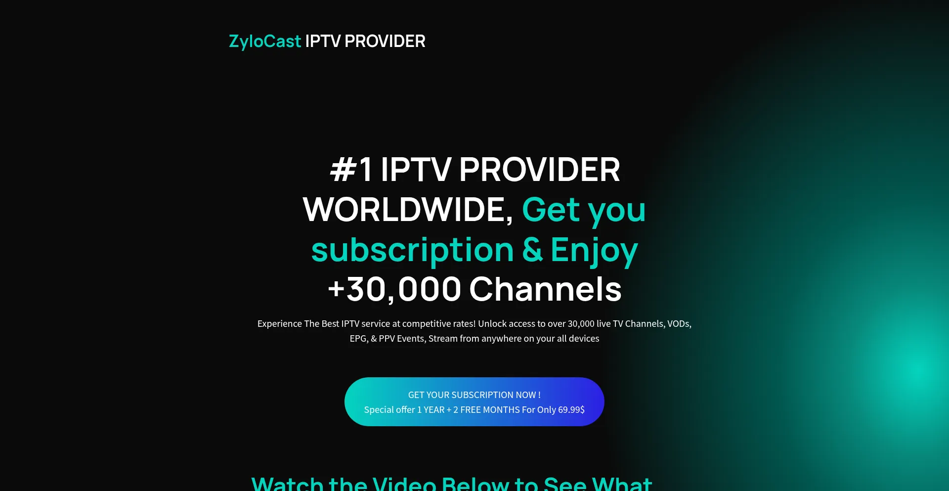 Website screenshot of Zylocast.pro