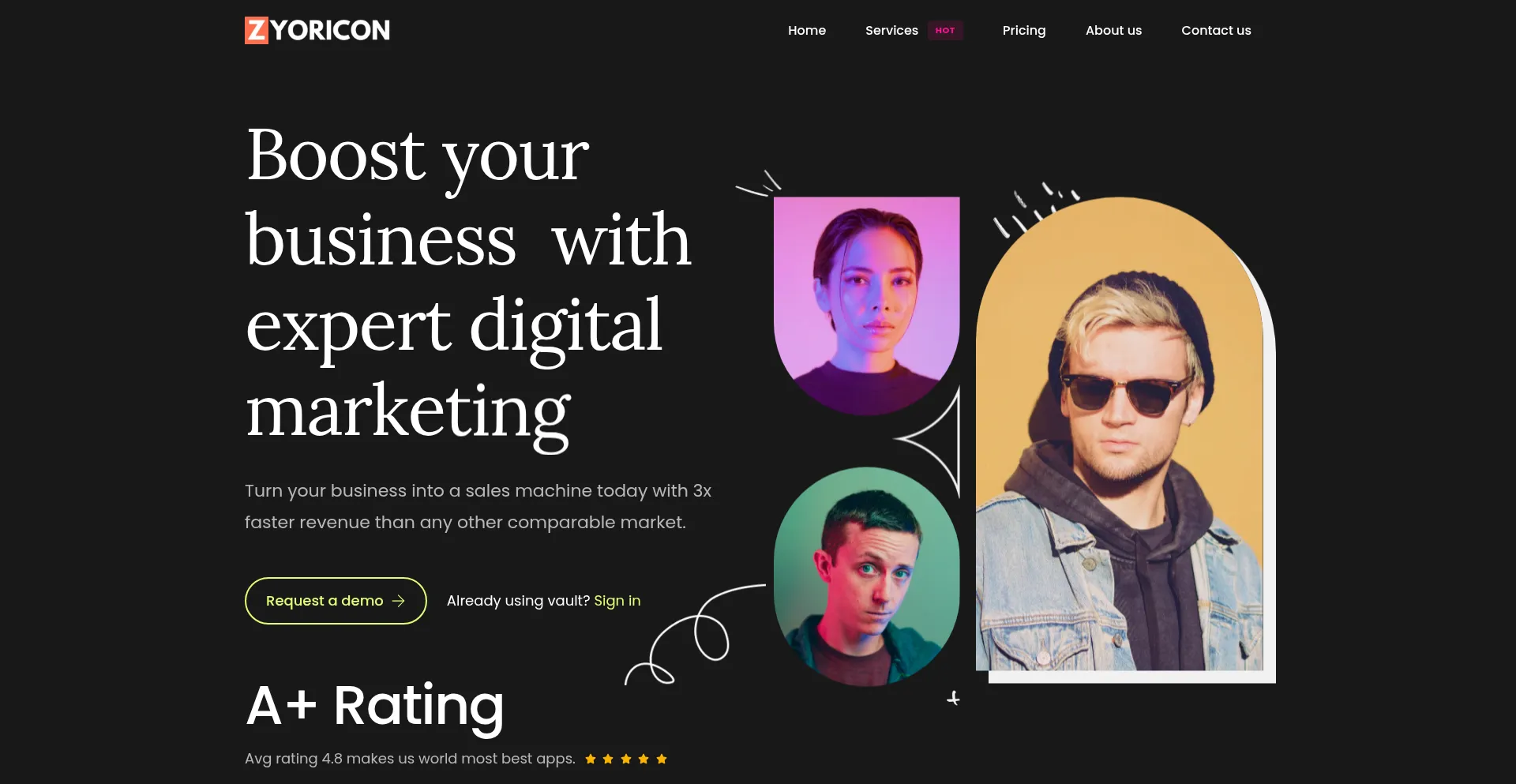 Zyoricon.com Screenshot